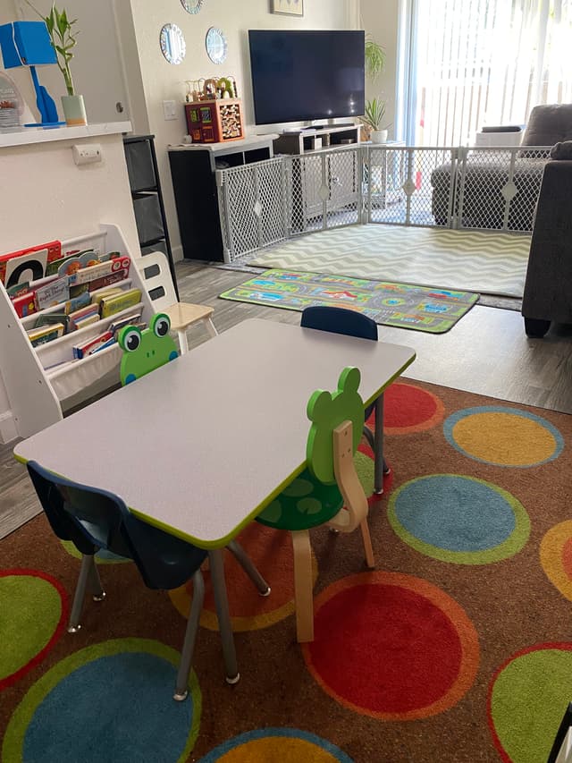 Picture of the kids playroom in a daycare